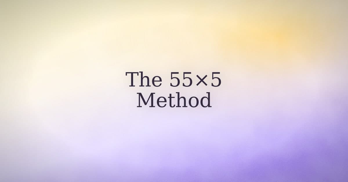 The 55×5 Manifestation Method: What Writing It 55 Times Actually Does