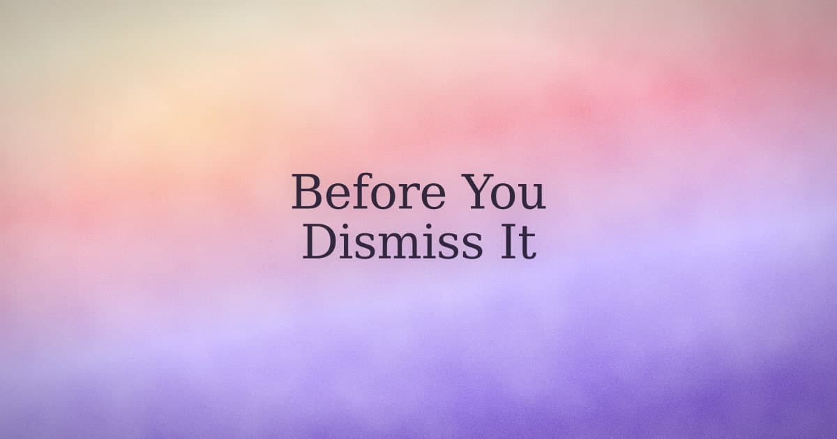 Before you dismiss guided imagery