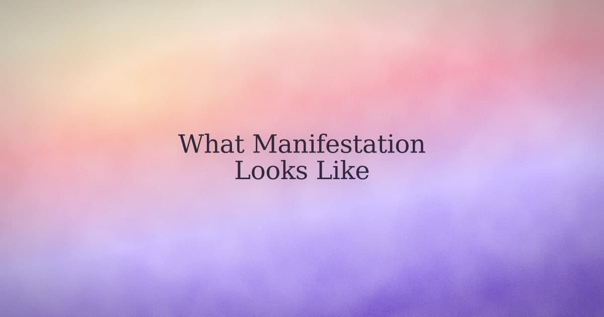 The manifestation examples that actually worked — and what they have in common