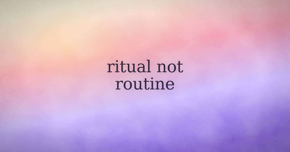 What a manifestation ritual actually is (and what makes one work)