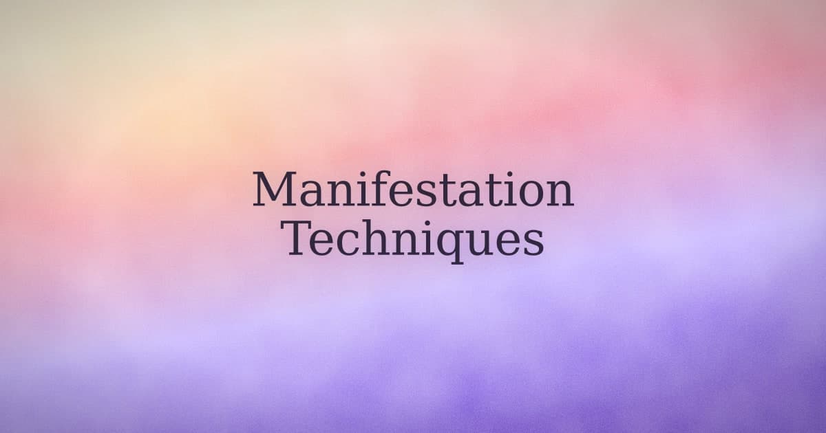 Manifestation techniques: what makes one worth keeping