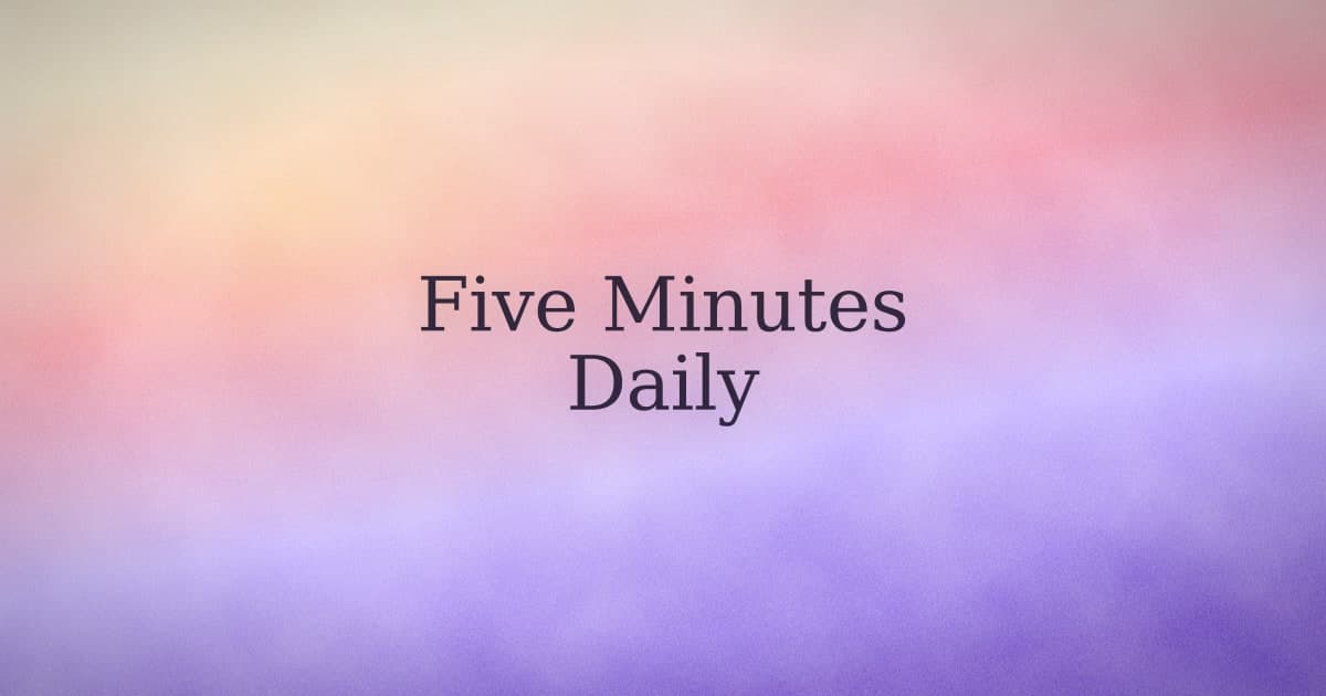 The Five-Minute Journal Template (Free Format, No Product Required)