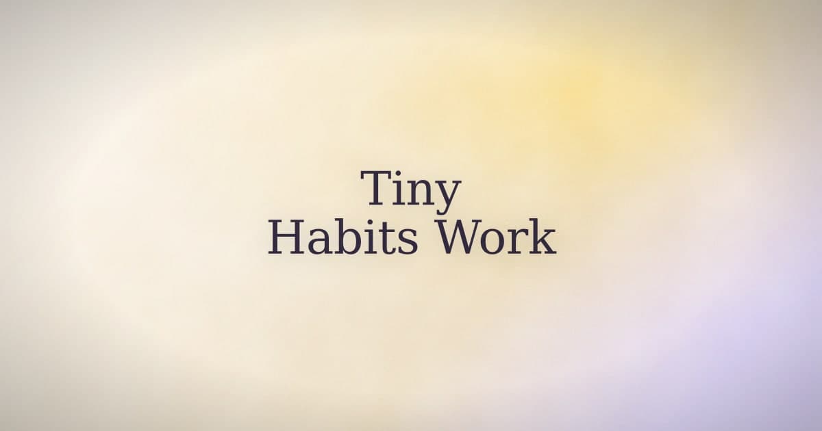 Small Enough to Do on Your Worst Day