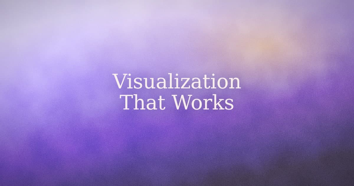Visualization Techniques for Manifestation: What Actually Works