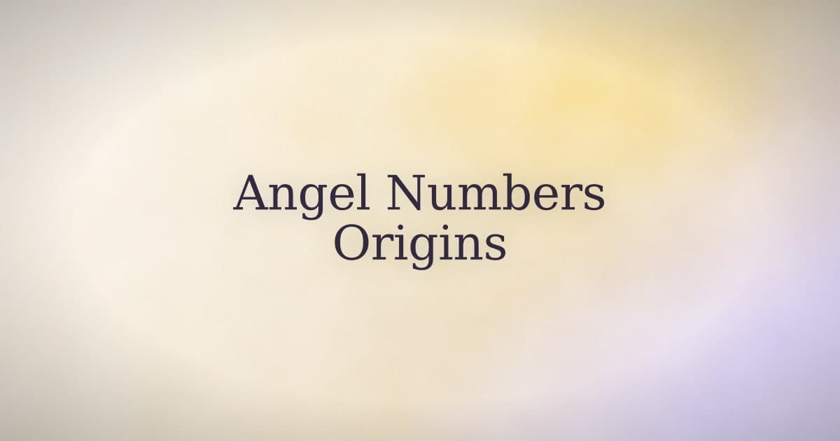 Where Do Angel Numbers Come From?