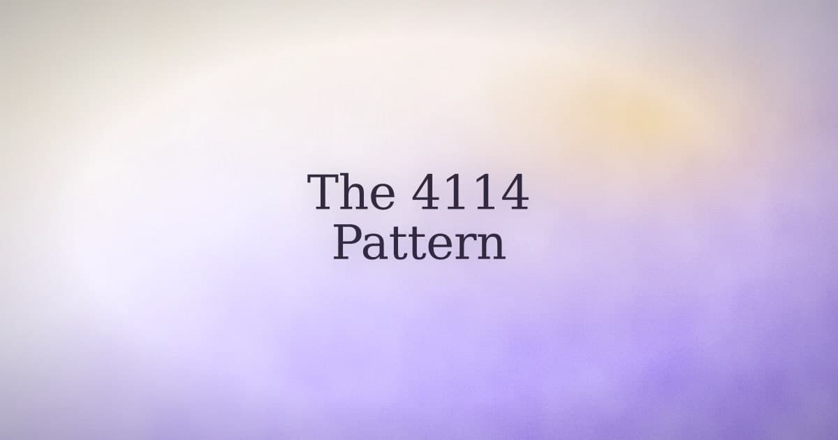 Seeing 4114? The honest case for what your brain is already tracking.