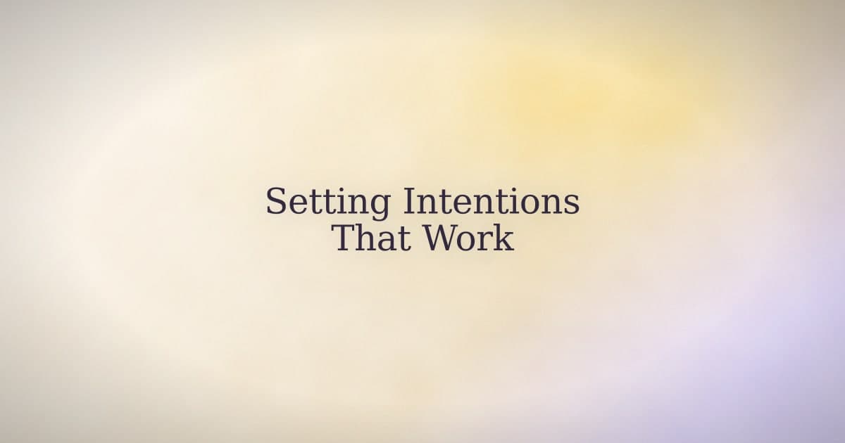 An intention isn't a wish dressed up in writing.