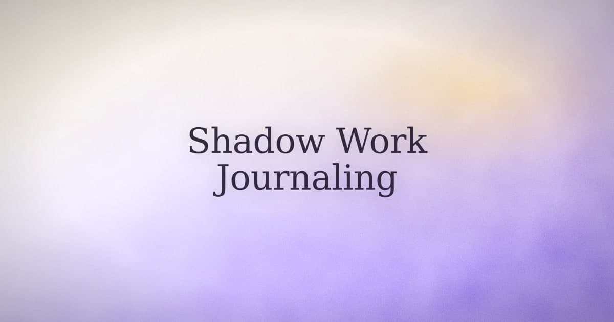 Shadow Work Journaling: What It Actually Is and How to Start