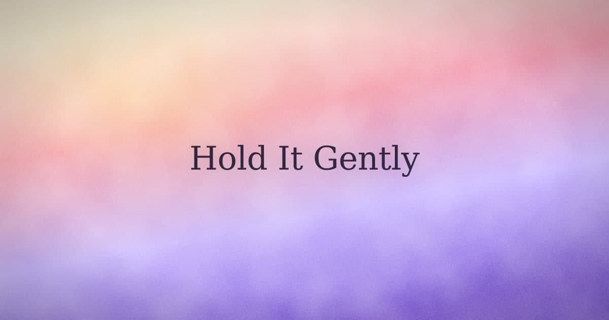The intention you can't force