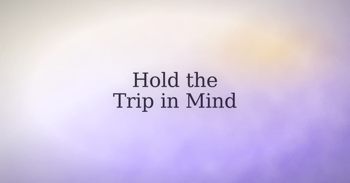 The trip that keeps not booking itself